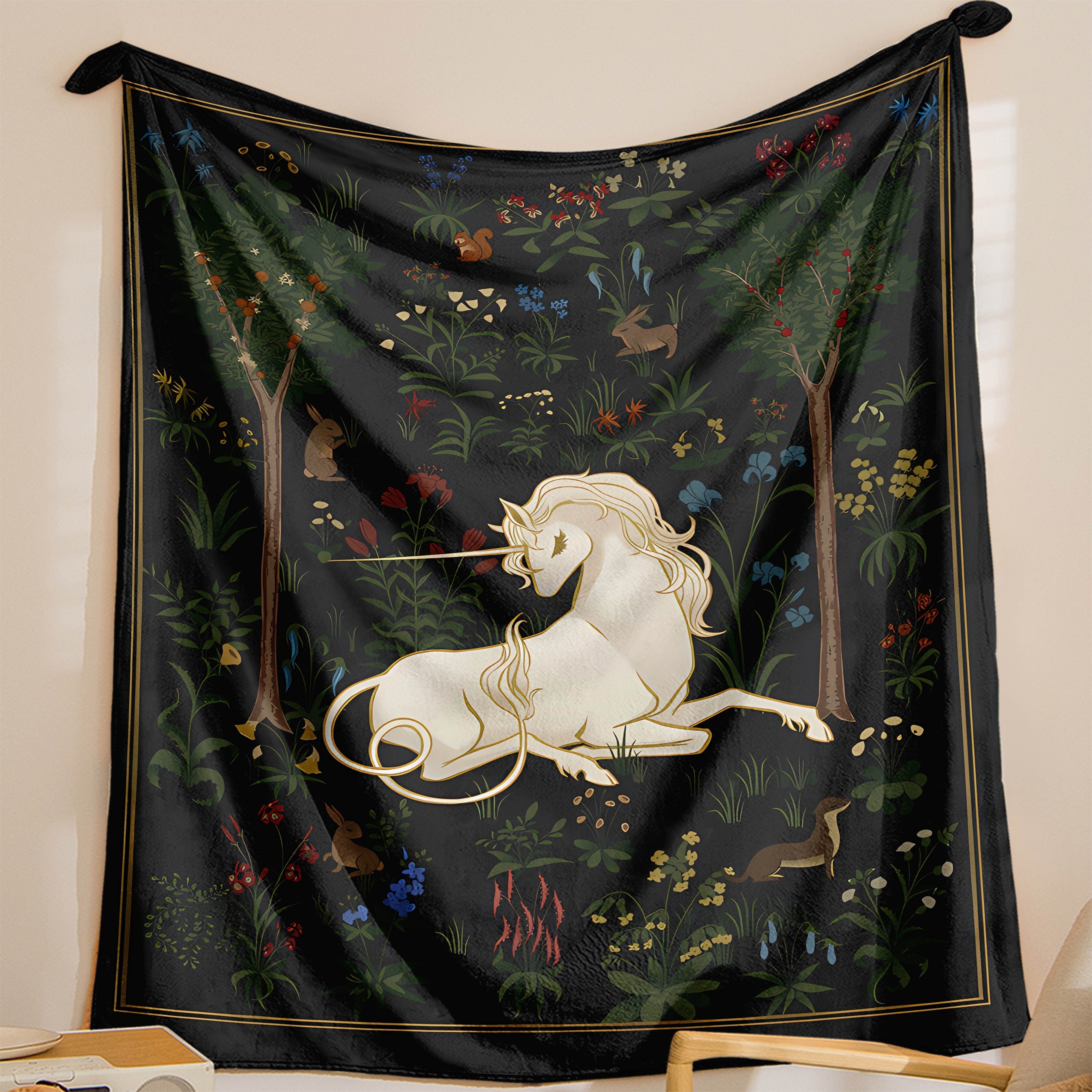 1pc Magical Unicorn Forest Thr - Christmas Throw Blanket recensione e prezzo