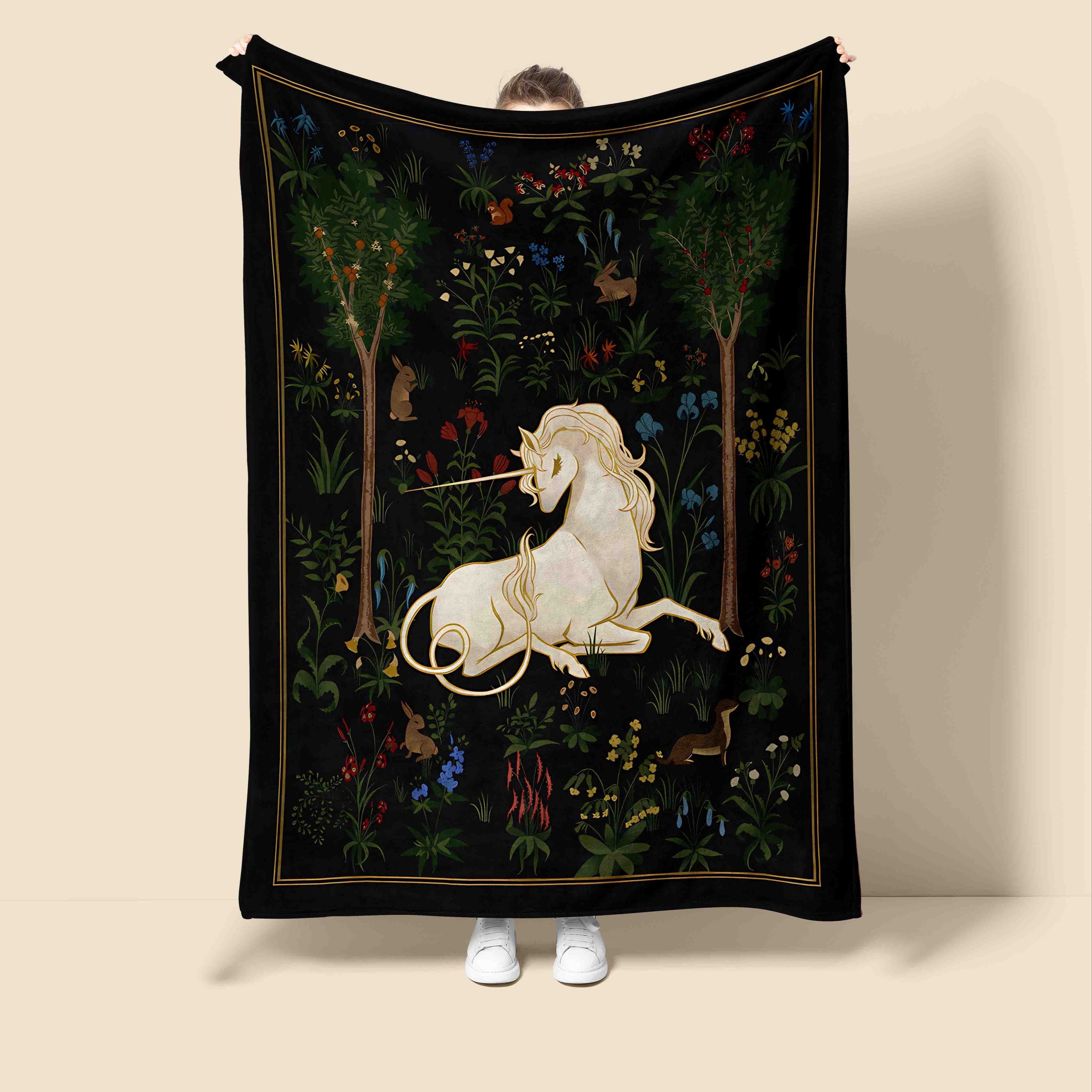 1pc Magical Unicorn Forest Thr - Christmas Throw Blanket recensione e prezzo
