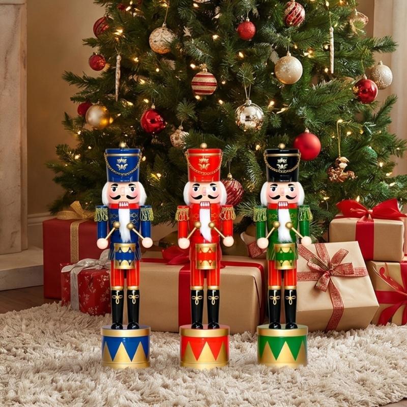 36Cm Wooden Nutcrackers Drum S - Nutcracker Figurine recensione e prezzo