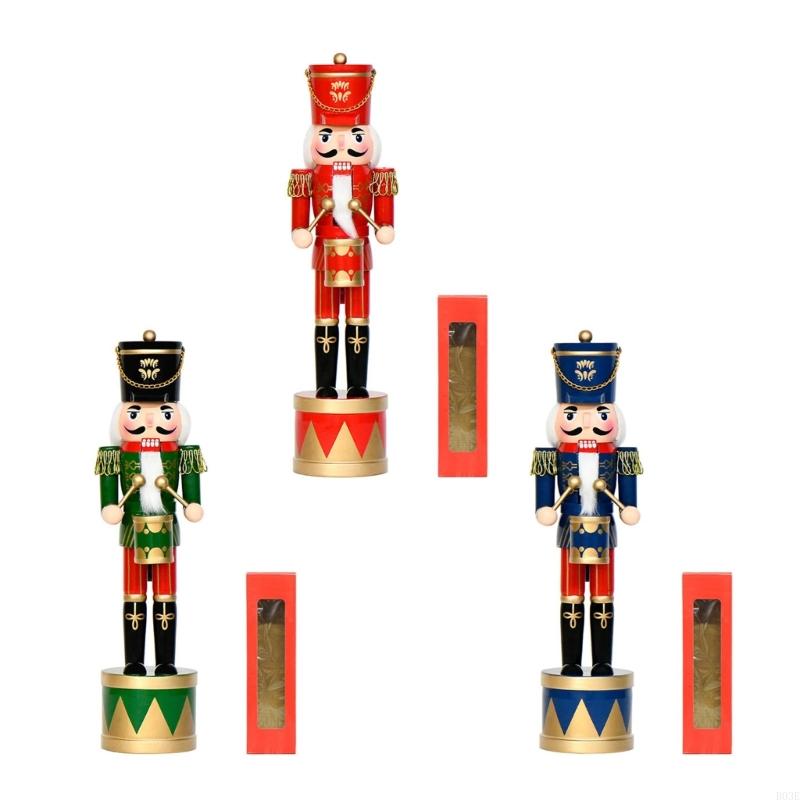 36Cm Wooden Nutcrackers Drum S - Nutcracker Figurine recensione e prezzo