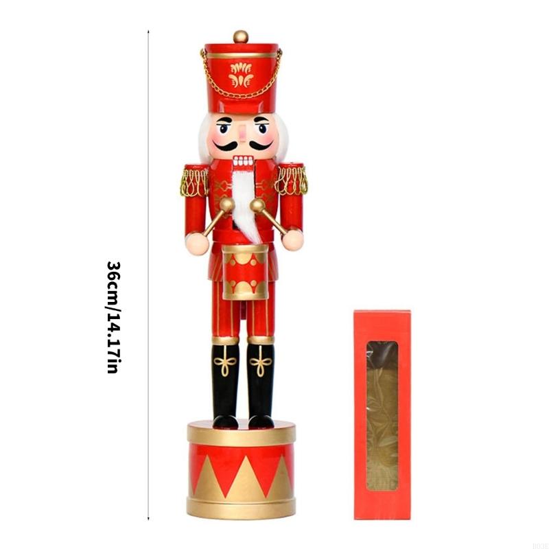 36Cm Wooden Nutcrackers Drum S - Nutcracker Figurine recensione e prezzo