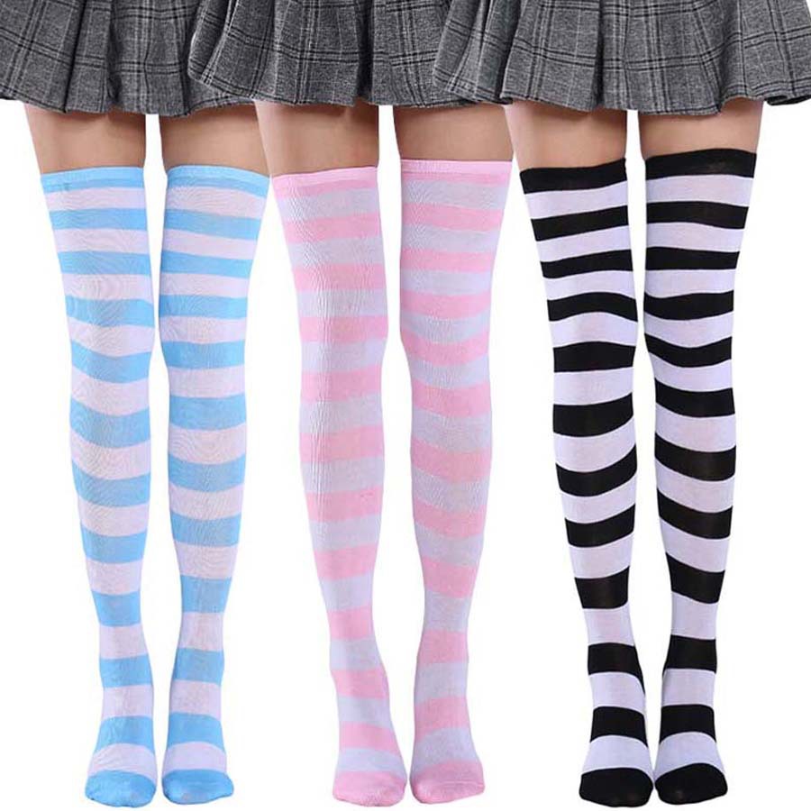 Cute Pink Blue Lolita Striped  - Christmas Stocking Hanging recensione e prezzo