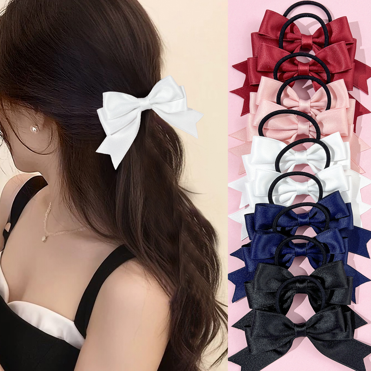 2 Pieces of Bow Hair Ties, Swe - Ribbon Bow Gift recensione e prezzo