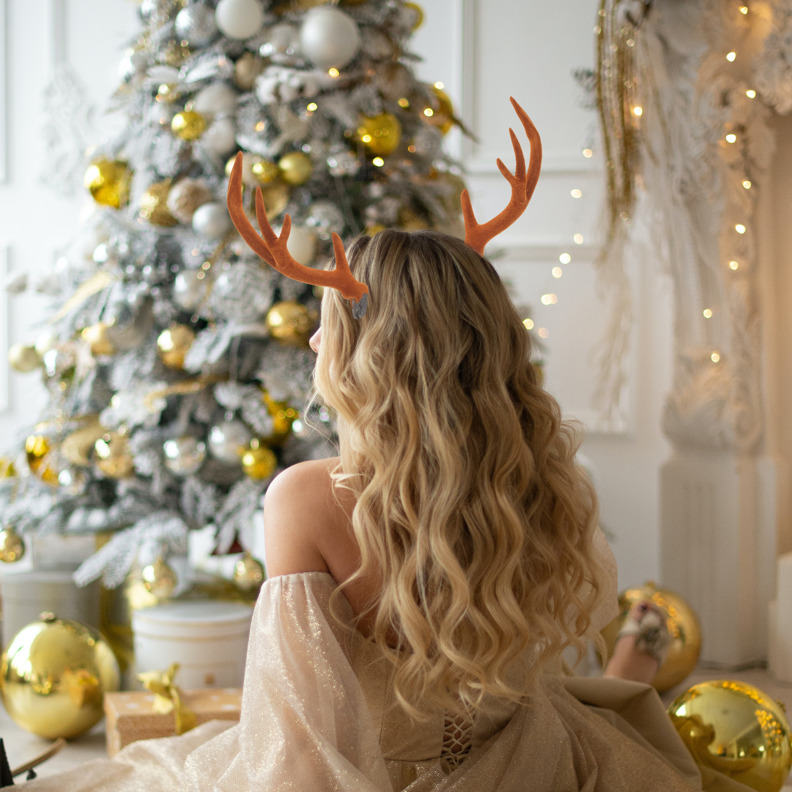 17CM Brown Reindeer Antlers Si - Reindeer Antlers Headband recensione e prezzo