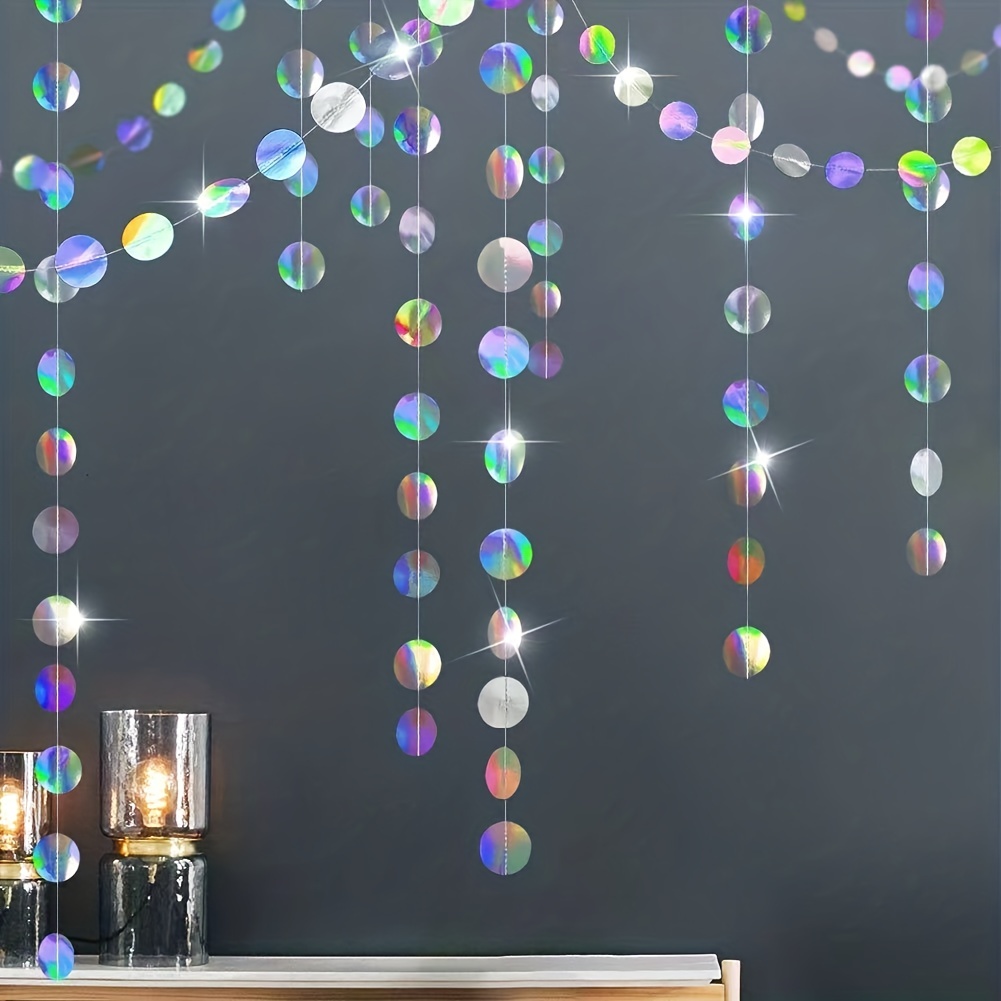 1pc Shimmering Iridescent Circ - Tinsel Garland Decoration recensione e prezzo