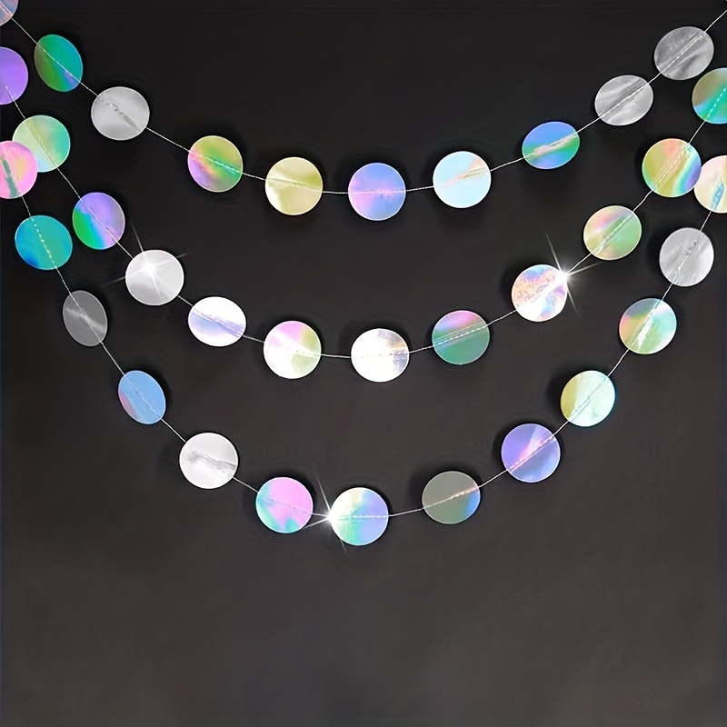 1pc Shimmering Iridescent Circ - Tinsel Garland Decoration recensione e prezzo