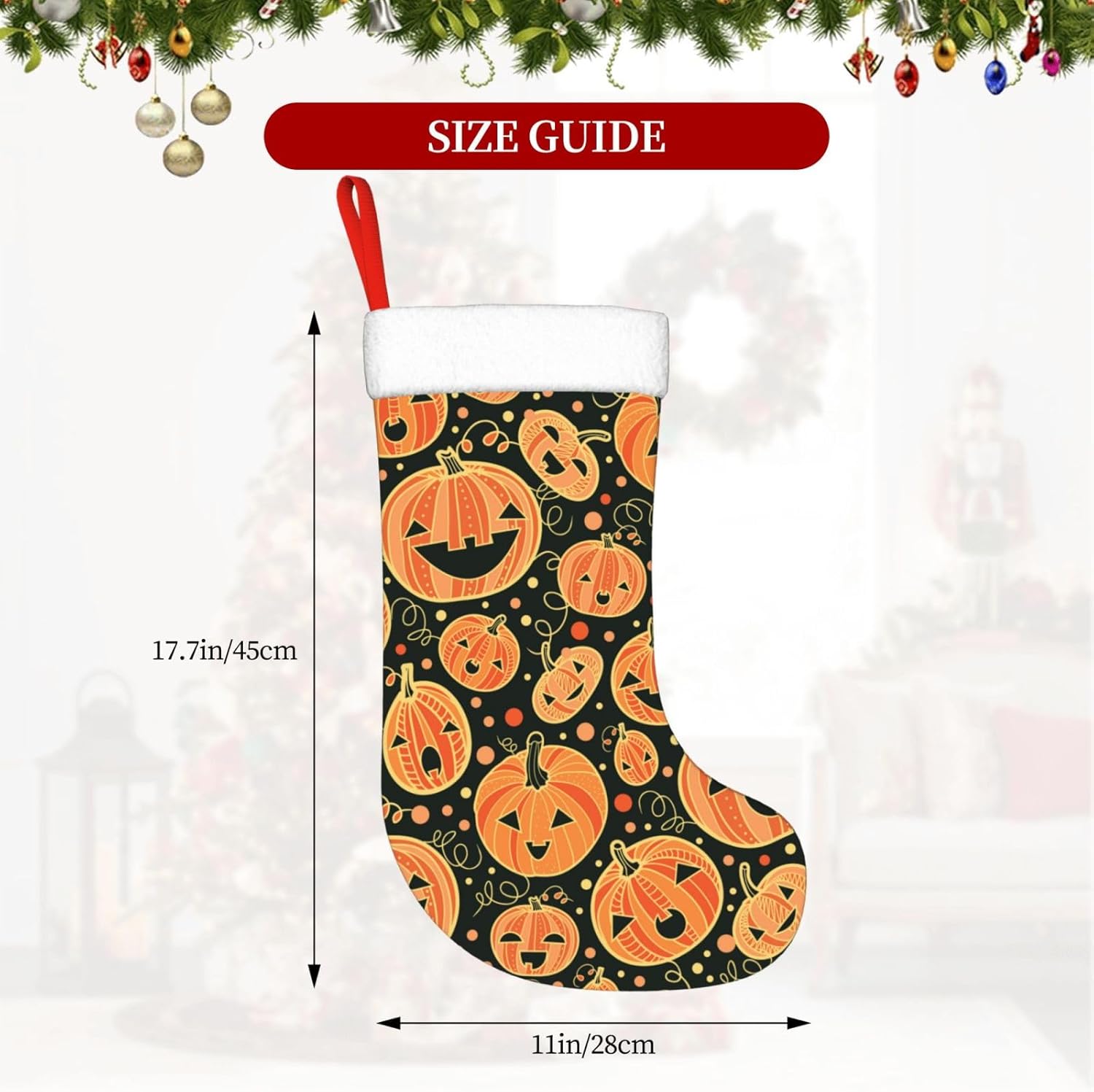 Halloween Pumpkin Christmas St - Christmas Stocking Hanging recensione e prezzo