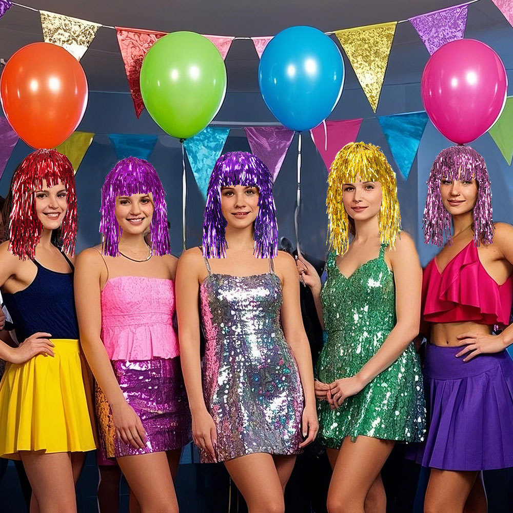 Cosplay Disco Wig Foil Tinsel  - Tinsel Garland Decoration recensione e prezzo