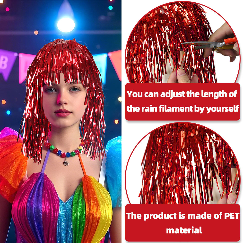 Cosplay Disco Wig Foil Tinsel  - Tinsel Garland Decoration recensione e prezzo