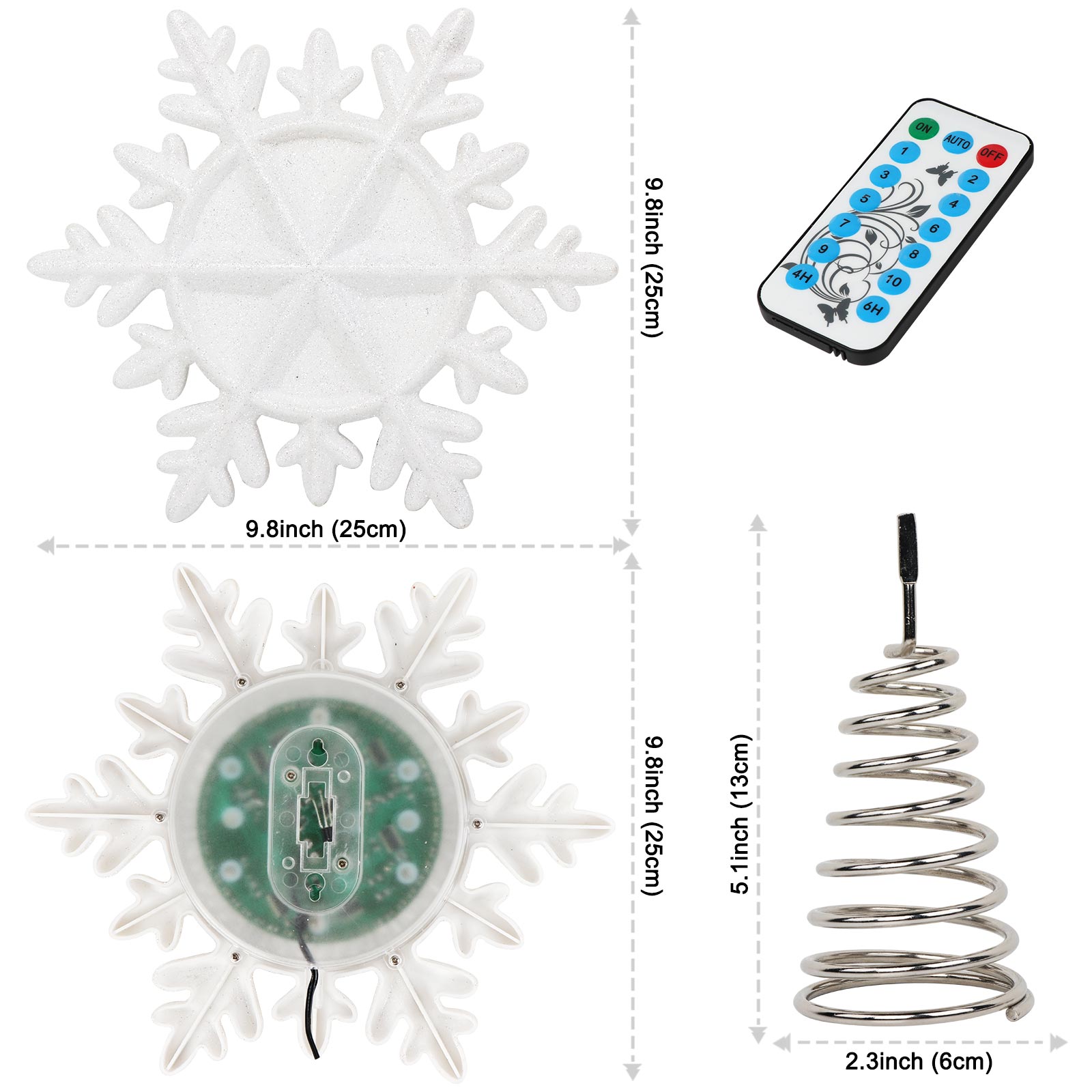 OurWarm Lighted Christmas Tree - Star Tree Topper recensione e prezzo