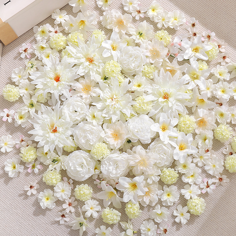 20Pcs Mix White Artificial Flo - Christmas Wreath Fake recensione e prezzo