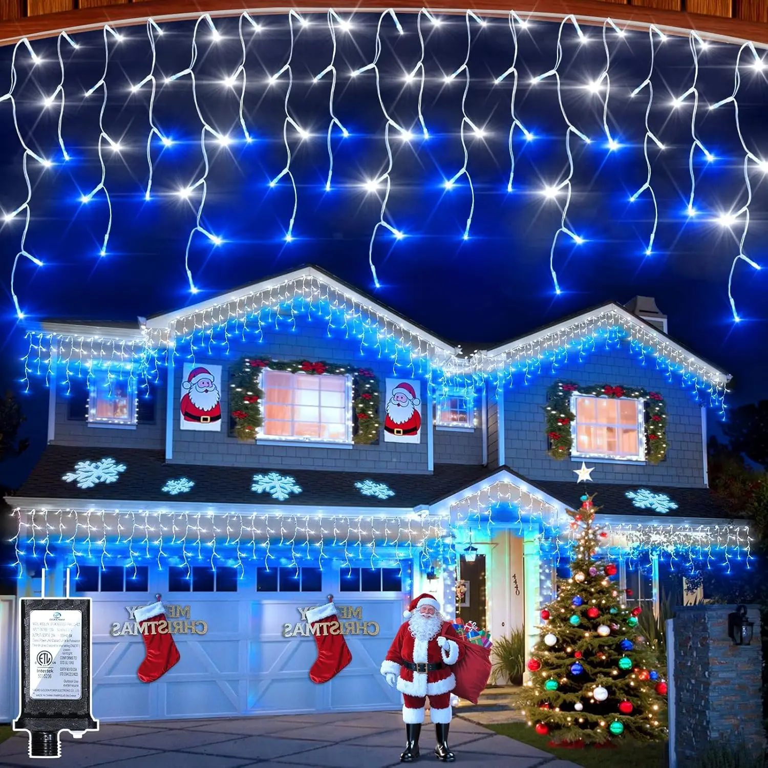 50ft 504 LED Icicle Lights, 12 - Led Fairy String Lights recensione e prezzo