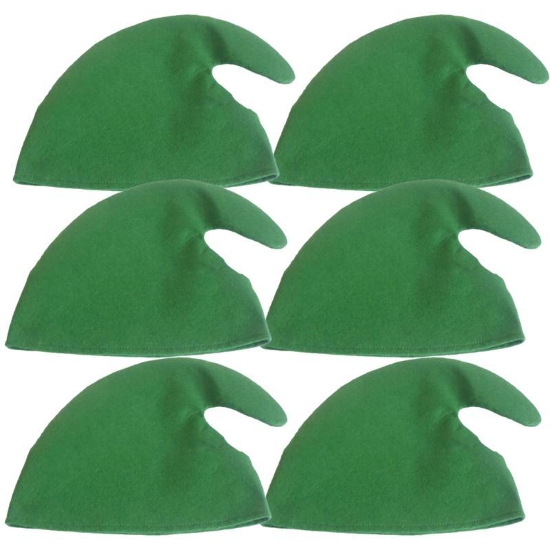 E8BD Pack of 6 Christmas Party - Elf Costume Christmas recensione e prezzo