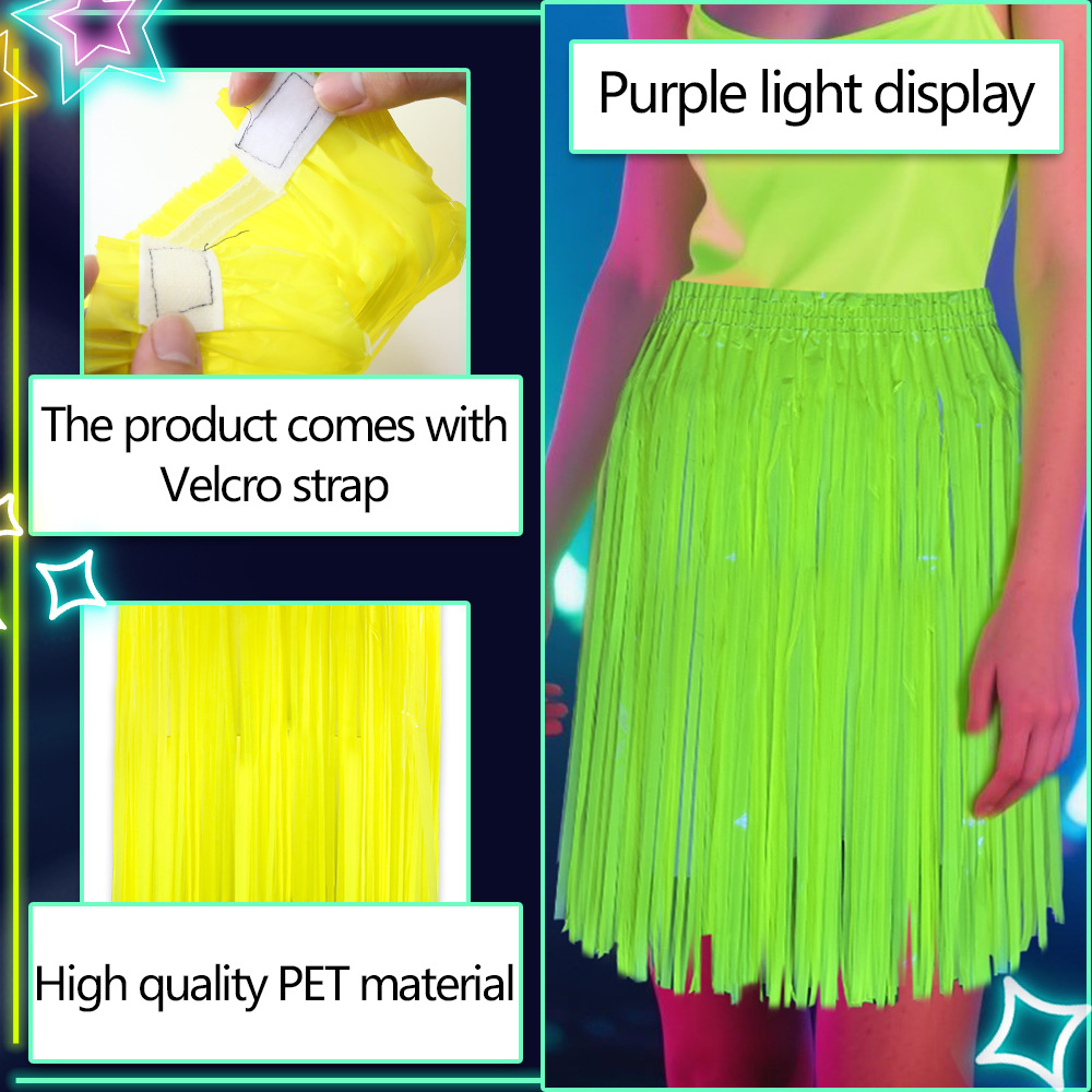 Neon Fluorescent Tinsel Skirt, - Tinsel Garland Decoration recensione e prezzo