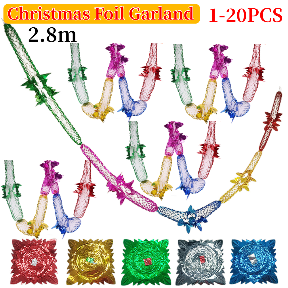 Christmas Foil Garland Ceiling - Tinsel Garland Decoration recensione e prezzo