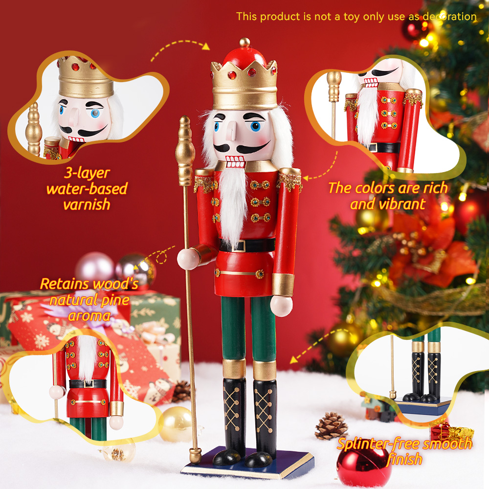 50CM Wooden Nutcracker Doll So - Nutcracker Figurine recensione e prezzo
