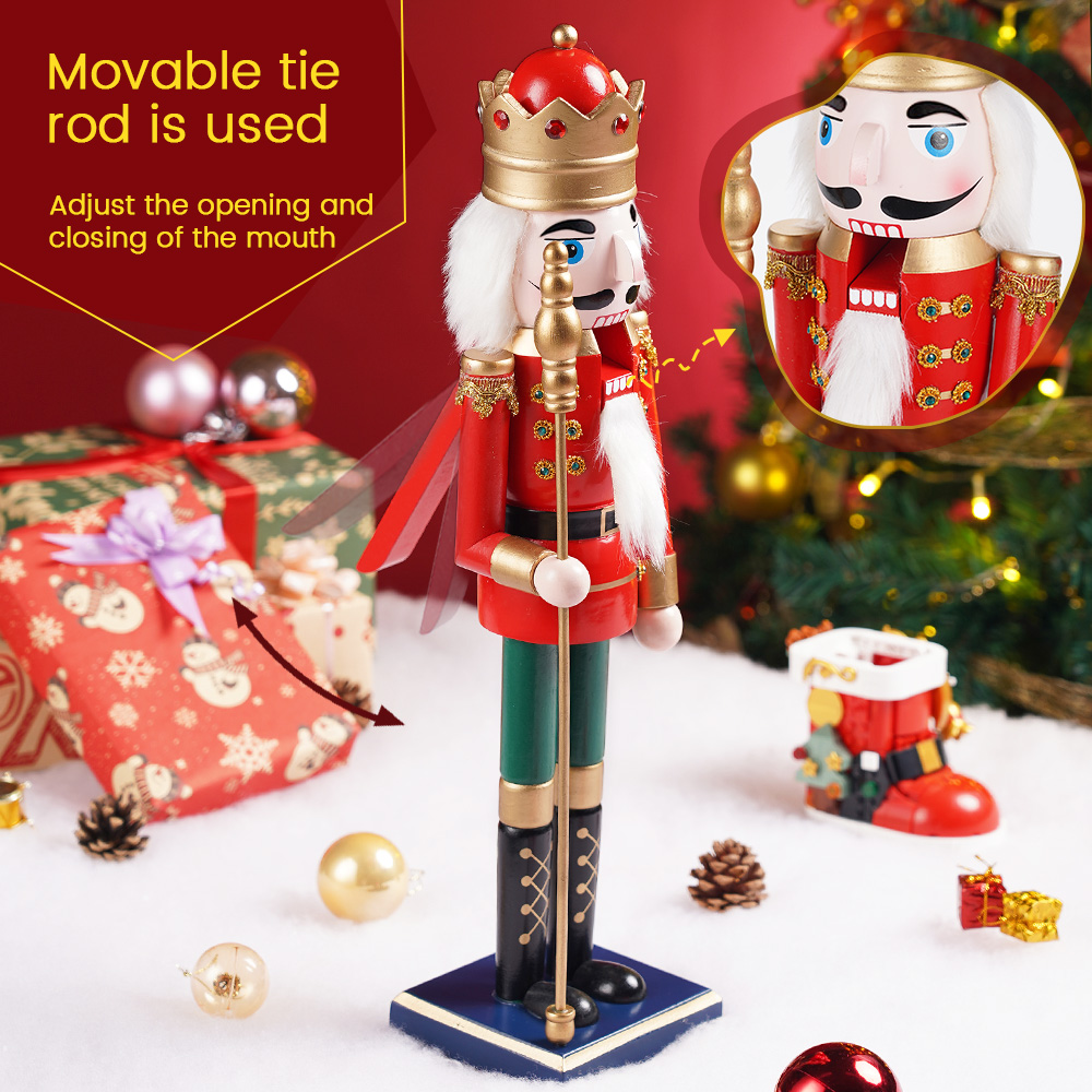 50CM Wooden Nutcracker Doll So - Nutcracker Figurine recensione e prezzo