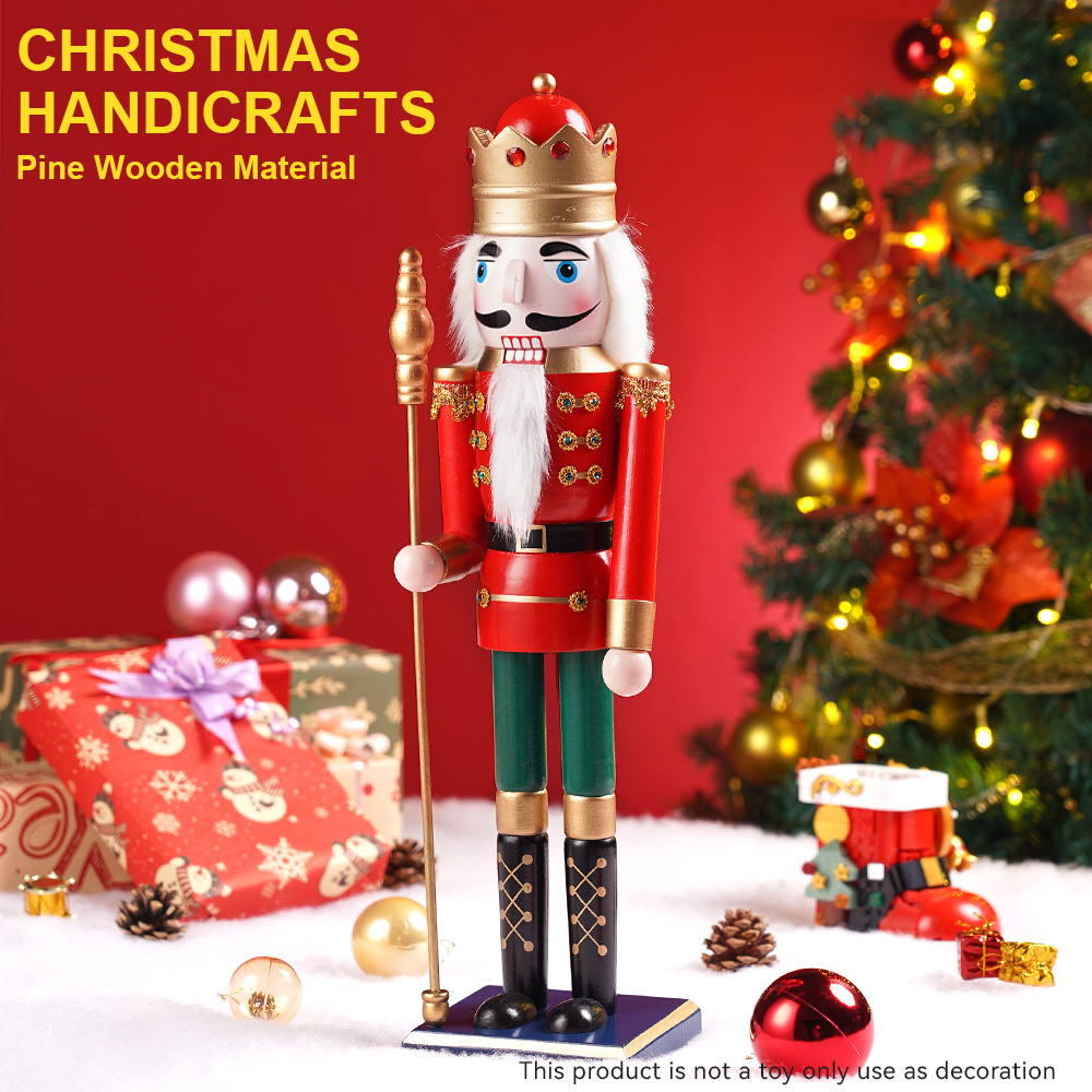 50CM Wooden Nutcracker Doll So - Nutcracker Figurine recensione e prezzo