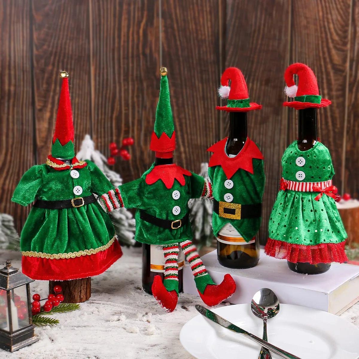 Christmas Cute Elf Wine Bottle - Elf Costume Christmas recensione e prezzo