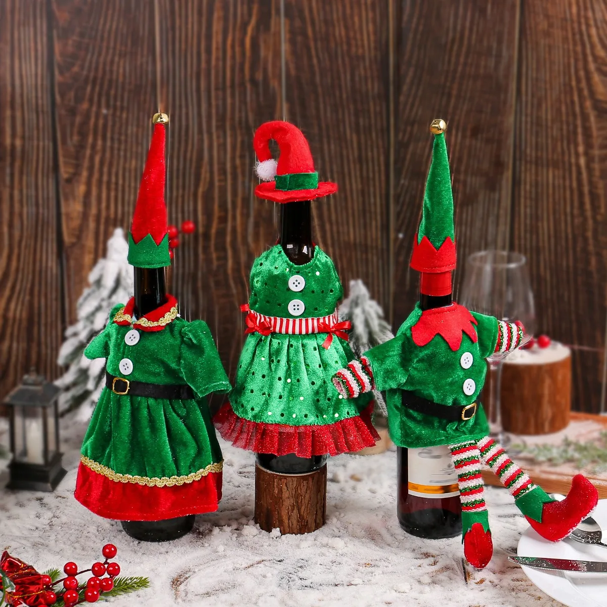 Christmas Cute Elf Wine Bottle - Elf Costume Christmas recensione e prezzo