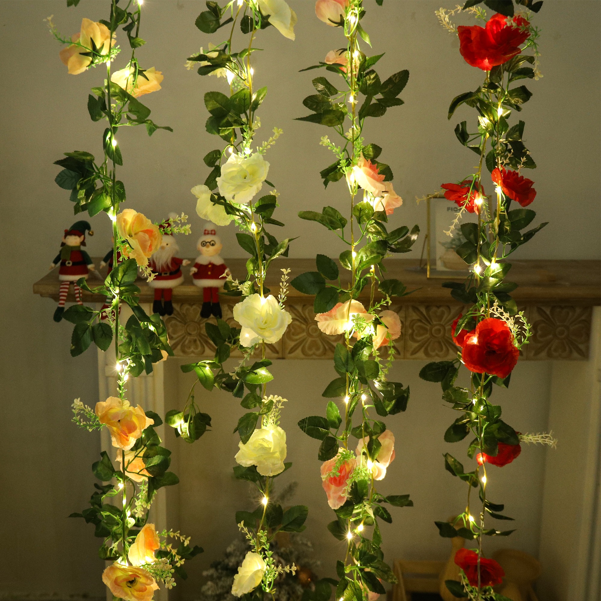 Rose LED Vine Light String Art - Christmas Wreath Fake recensione e prezzo