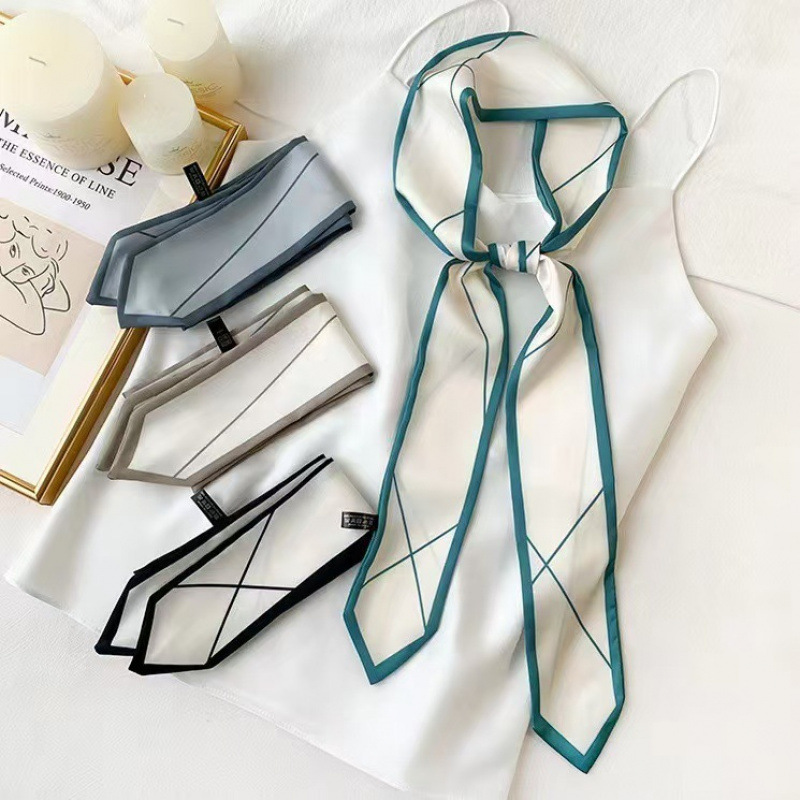 Versatile silk scarf, thin, lo - Ribbon Bow Gift recensione e prezzo