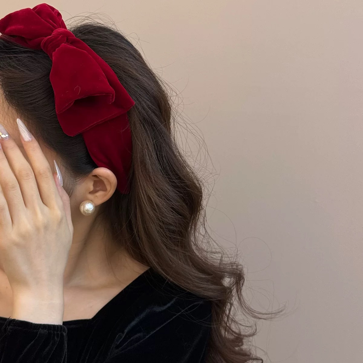 AWAYTR 1pc Large Velvet Bow Ha - Ribbon Bow Gift recensione e prezzo