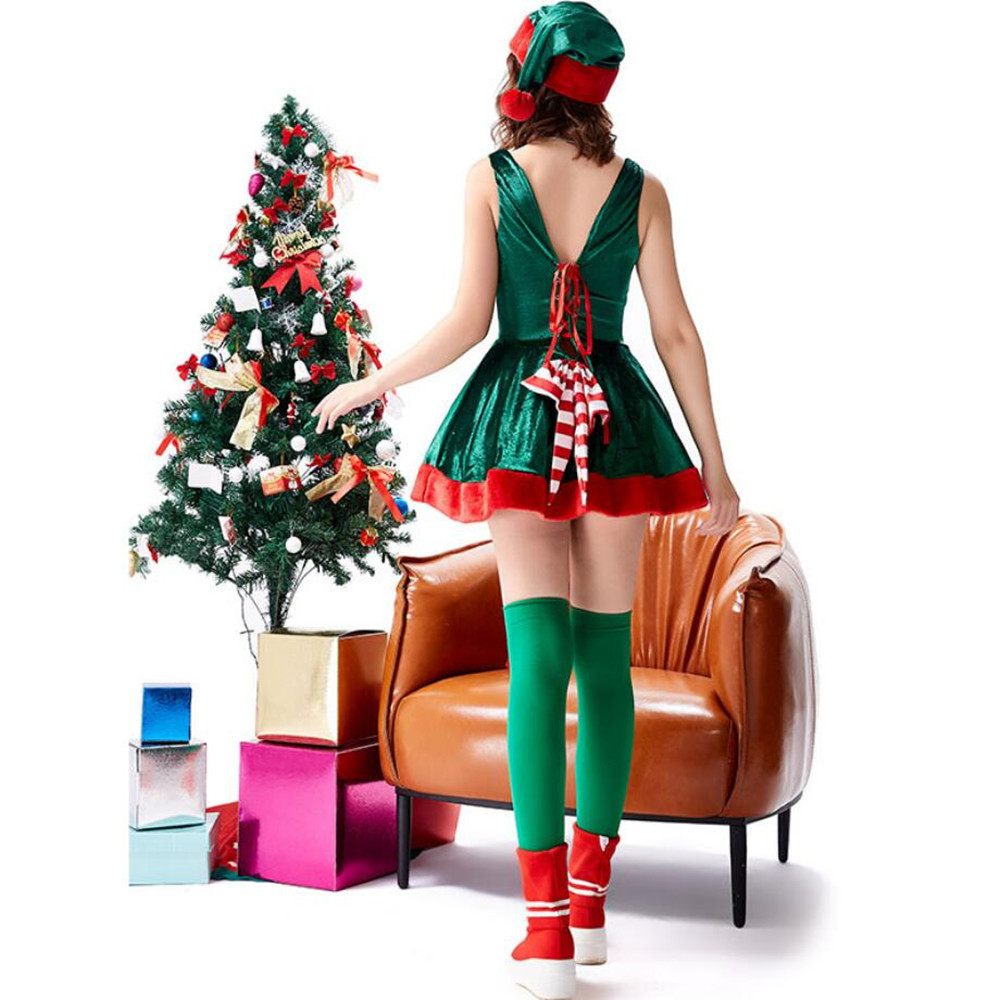Adult Elf Santa Claus Cosplay  - Elf Costume Christmas recensione e prezzo
