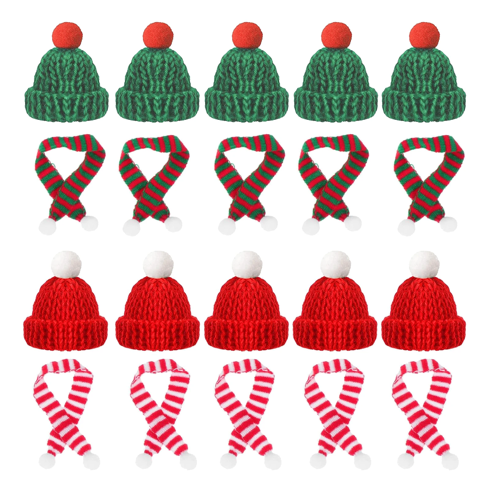 10/20pcs Mini Santa Hat & Scar - Santa Hat Plush recensione e prezzo