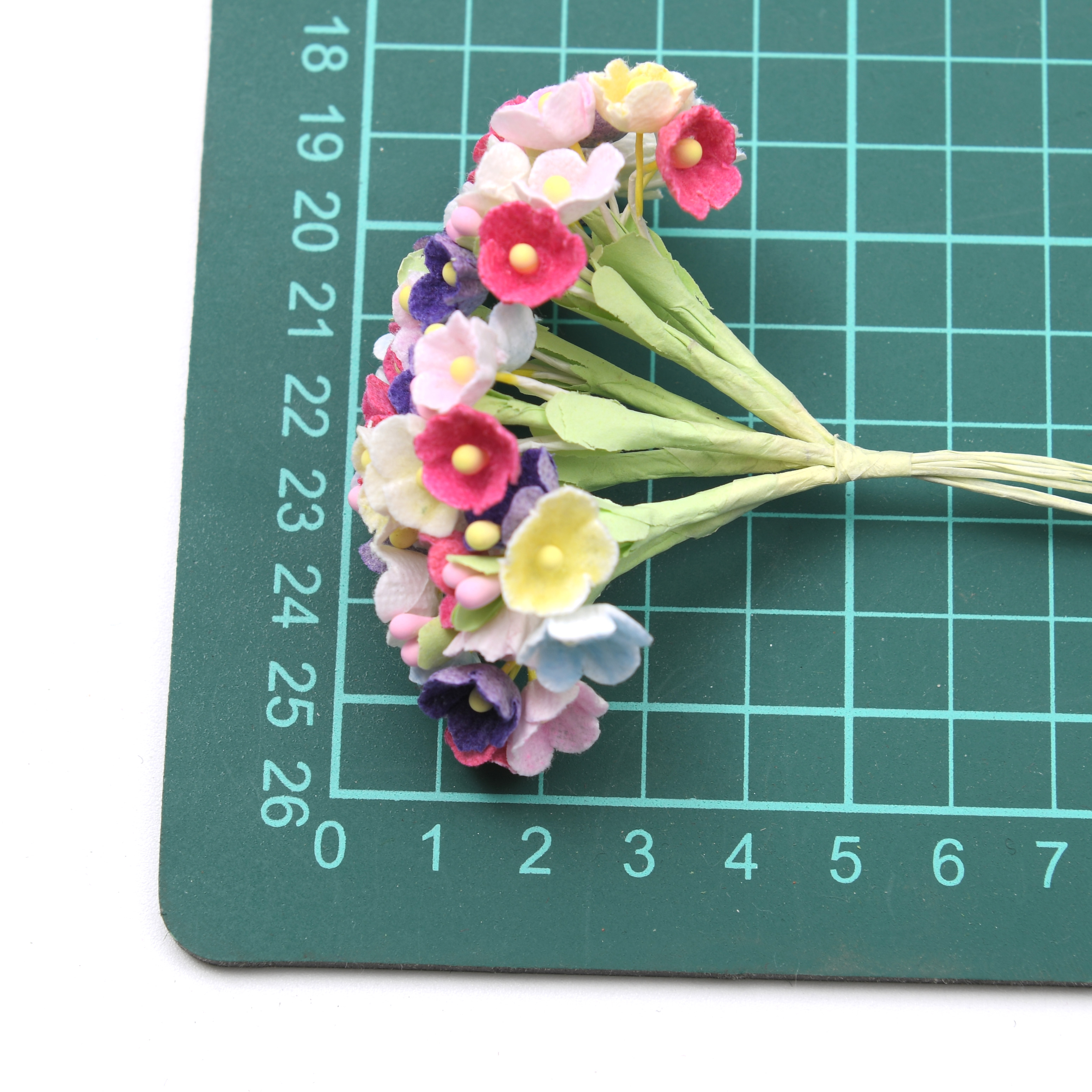 8pcs/1bunch Mini Paper Rose Fl - Christmas Wreath Fake recensione e prezzo