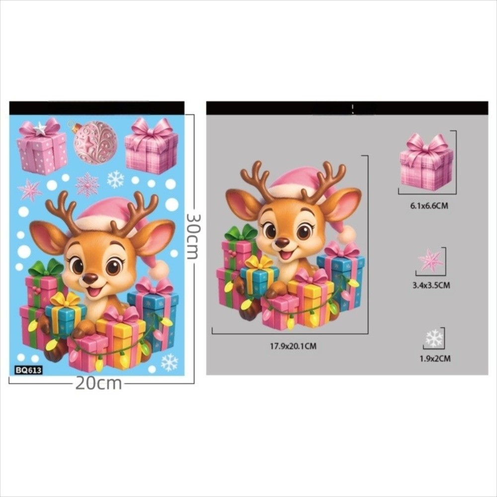 Cartoon PVC Window Stickers Sn - Snowflake Window Decal recensione e prezzo