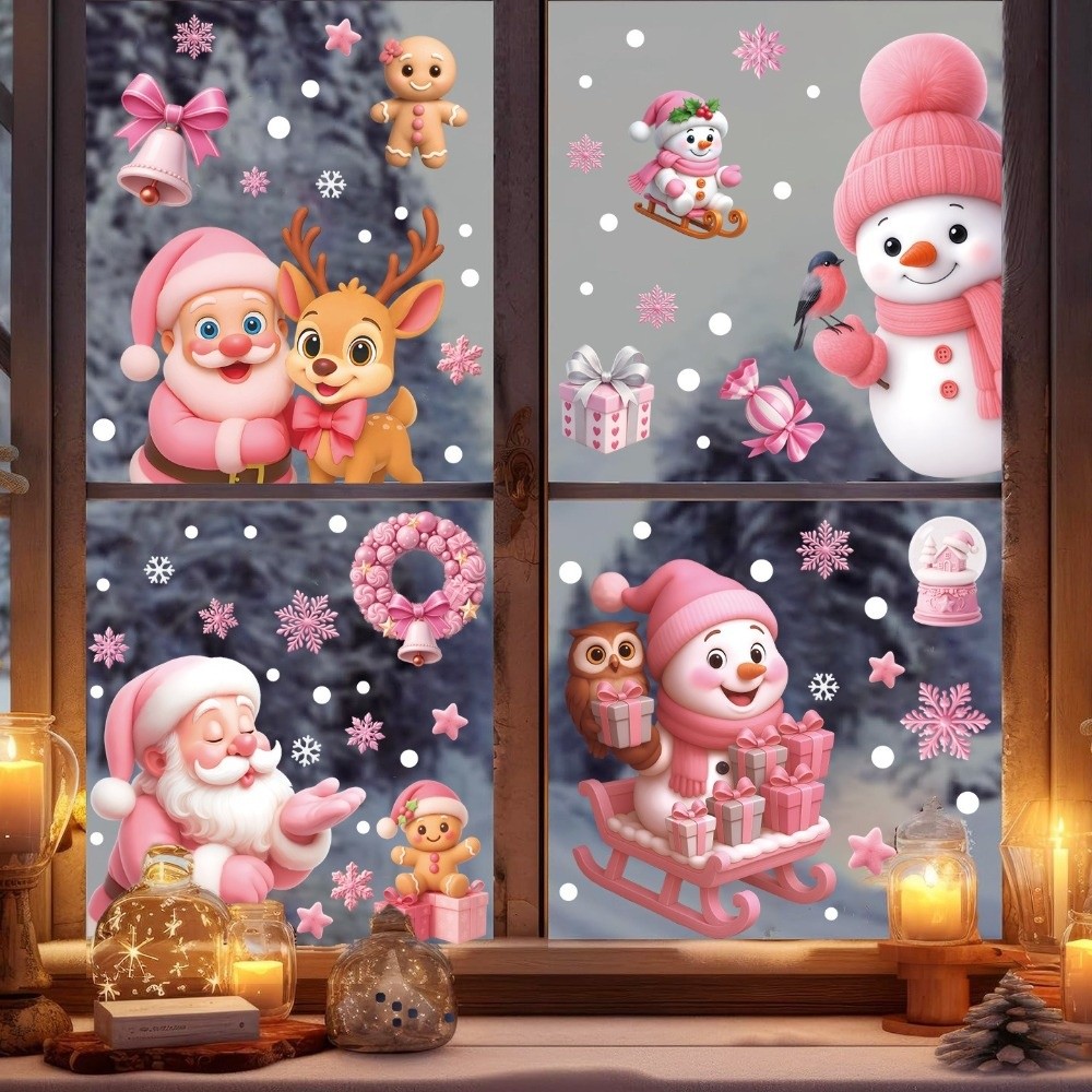 Cartoon PVC Window Stickers Sn - Snowflake Window Decal recensione e prezzo