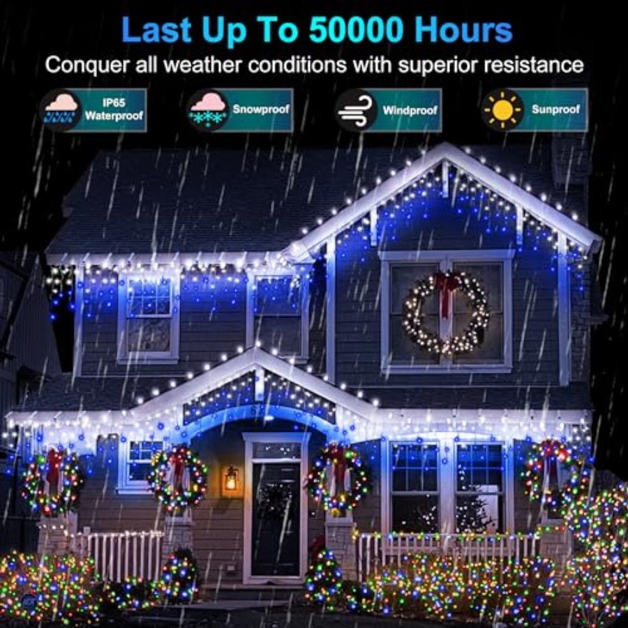 612 LED 60Feet Christmas Light - Christmas Lights Outdoor recensione e prezzo