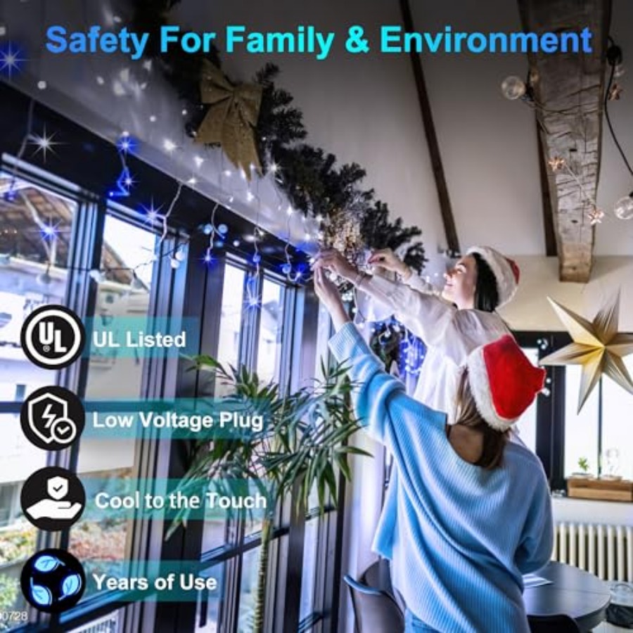 612 LED 60Feet Christmas Light - Christmas Lights Outdoor recensione e prezzo