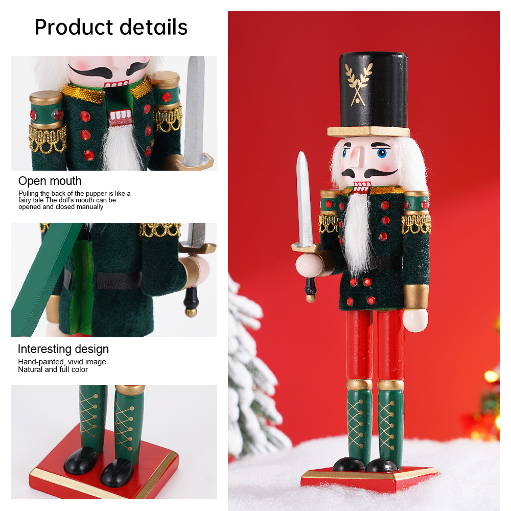 30cm Christmas Nutcracker Wood - Nutcracker Figurine recensione e prezzo