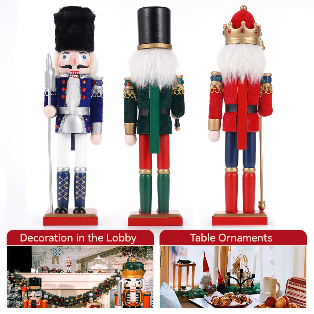 30cm Christmas Nutcracker Wood - Nutcracker Figurine recensione e prezzo