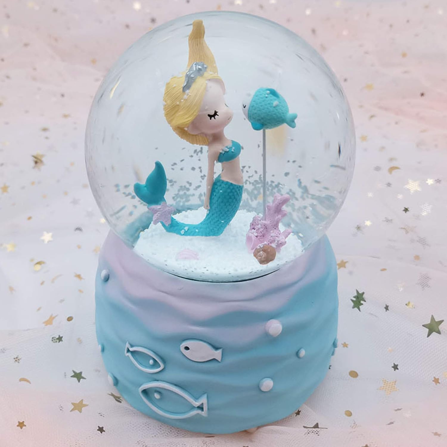 Mermaid Snow Globe Music Box w - Snow Globe Musical recensione e prezzo
