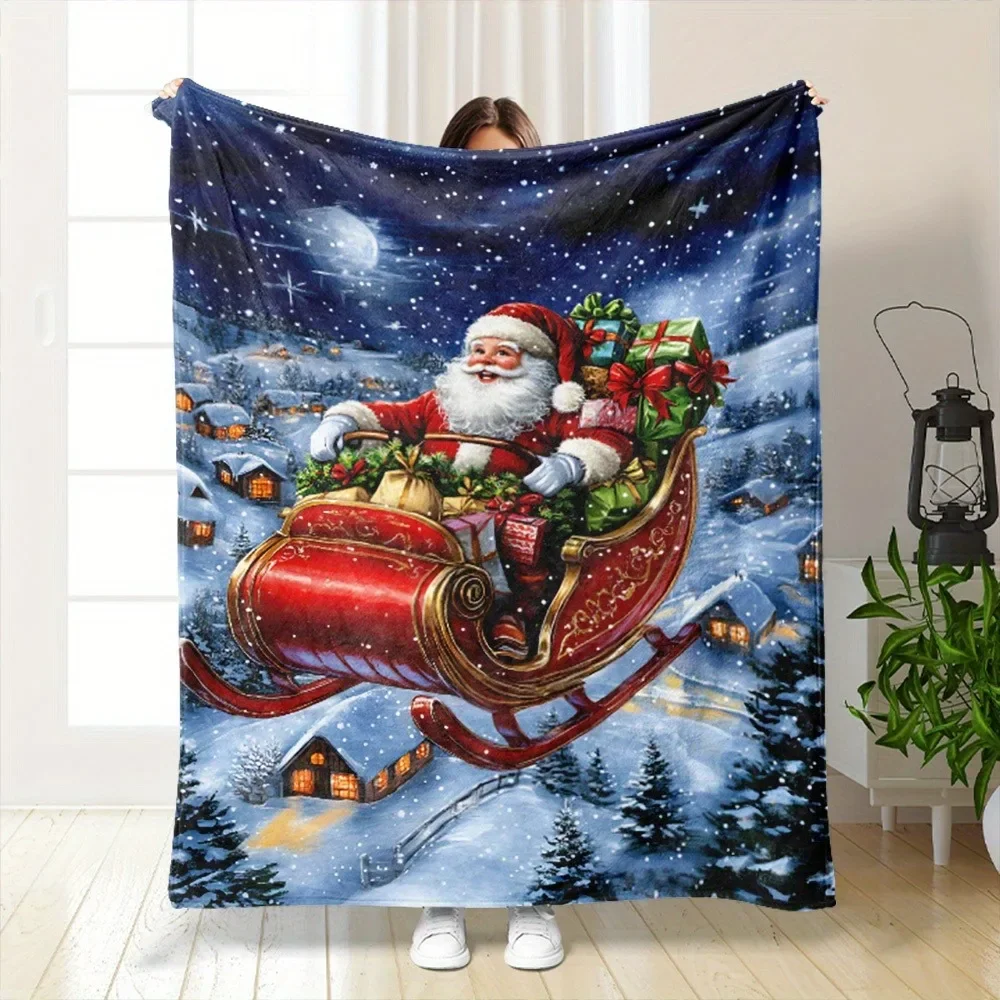 Santas Sleigh GiftFilled Winte - Christmas Throw Blanket recensione e prezzo