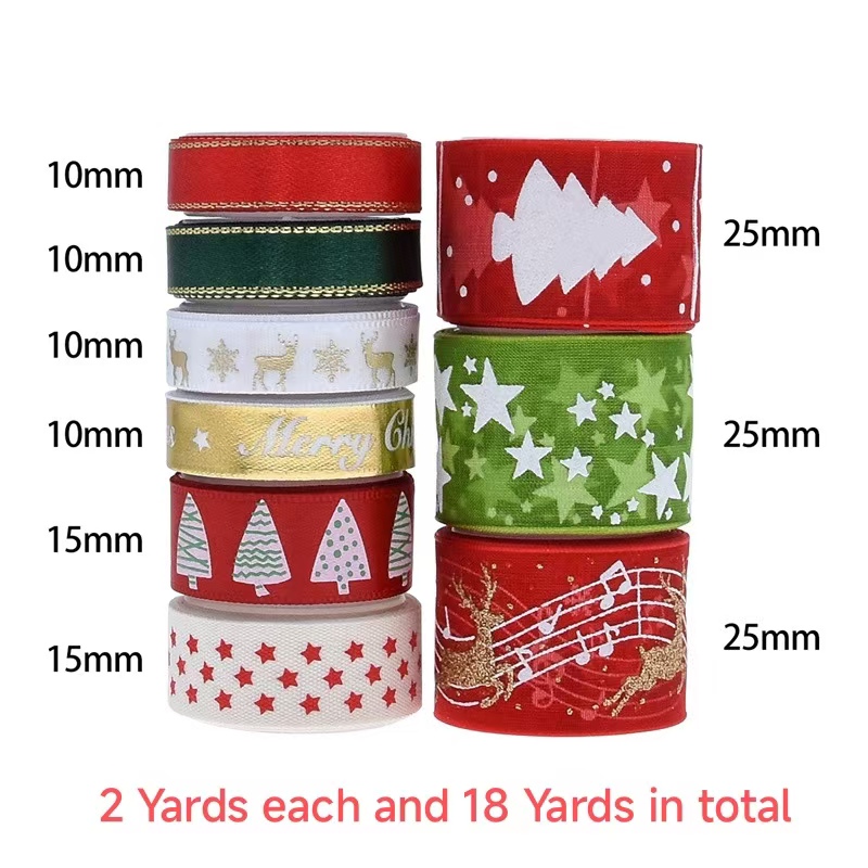 9pcs Christmas Ribbons Set Fes - Gift Box Wrap Set recensione e prezzo