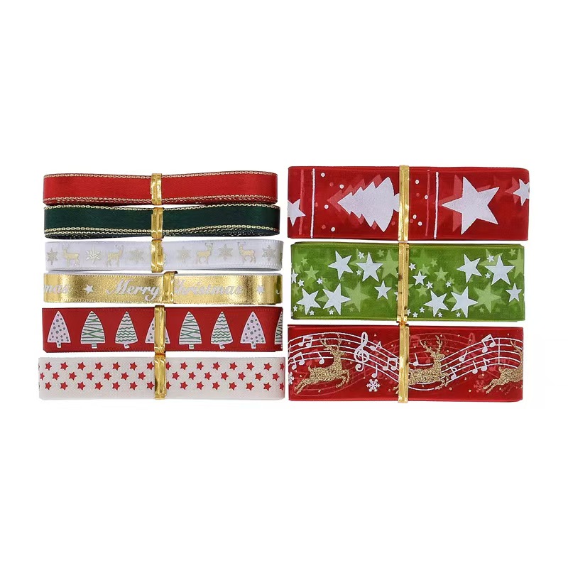 9pcs Christmas Ribbons Set Fes - Gift Box Wrap Set recensione e prezzo