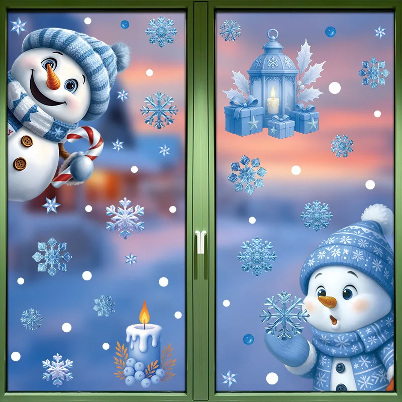 1Set Christmas Snowflake Windo - Snowflake Window Decal recensione e prezzo
