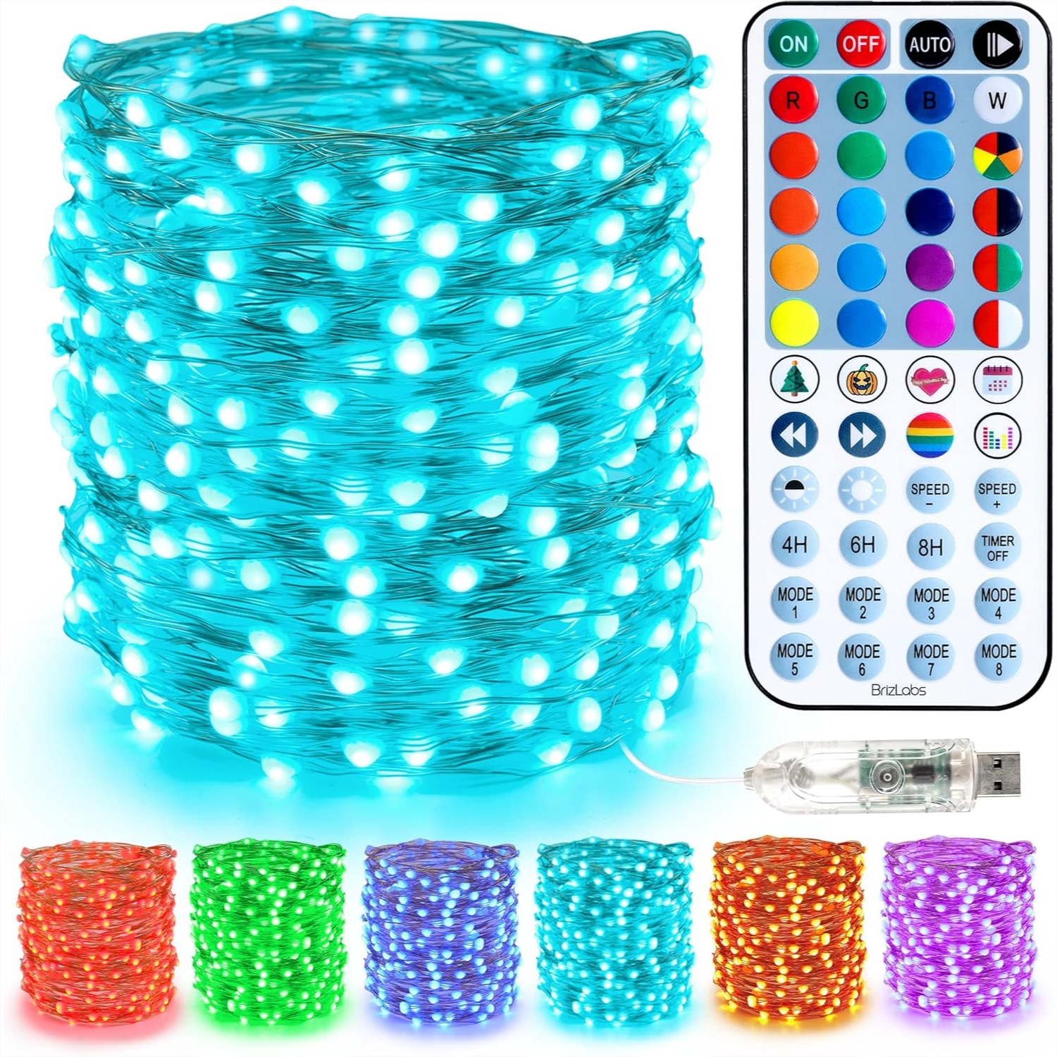 33ft 100 LED Red White Blue Fa - Led Fairy String Lights recensione e prezzo