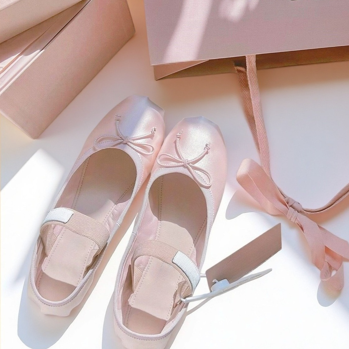 Luxury Ballet Flats, Women's P - Ribbon Bow Gift recensione e prezzo