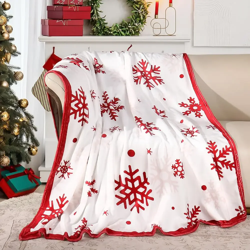 Red Snowflake Blanket Super So - Christmas Throw Blanket recensione e prezzo
