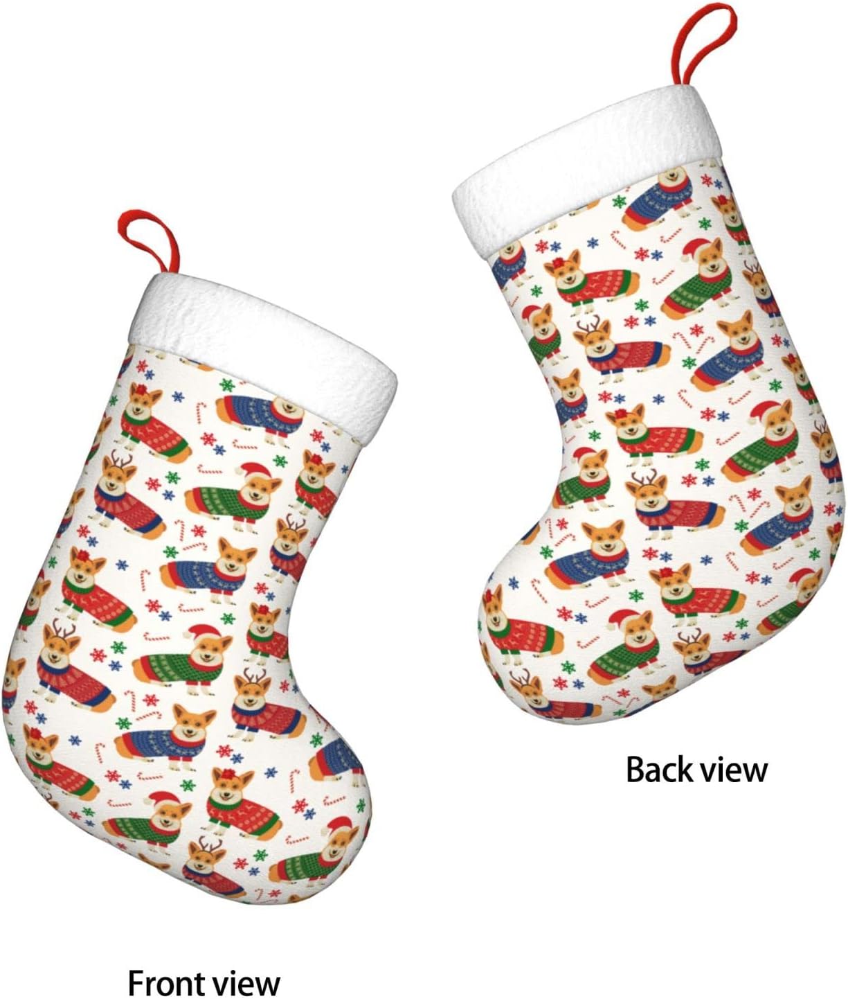 Christmas Corgi Dog Christmas  - Christmas Stocking Hanging recensione e prezzo