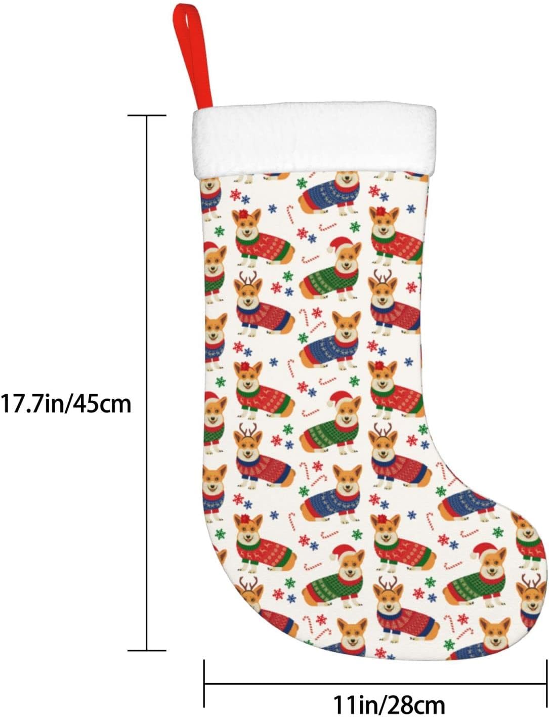 Christmas Corgi Dog Christmas  - Christmas Stocking Hanging recensione e prezzo