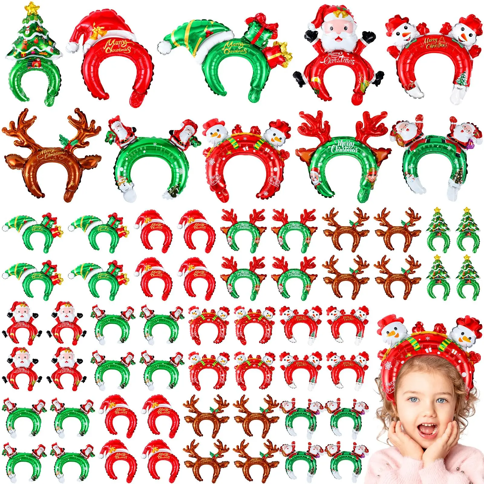 Christmas Inflatable Headbands - Reindeer Antlers Headband recensione e prezzo