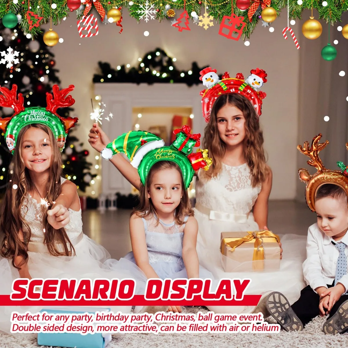 Christmas Inflatable Headbands - Reindeer Antlers Headband recensione e prezzo