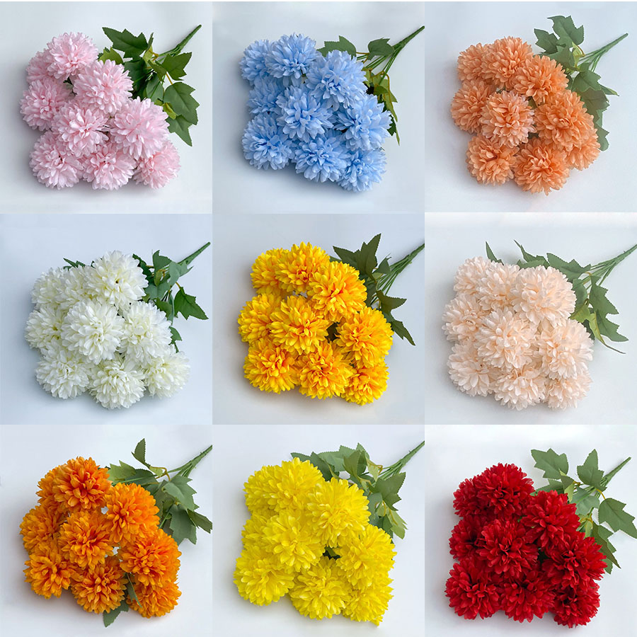 Artificial Flower Bouquet Chry - Christmas Wreath Fake recensione e prezzo