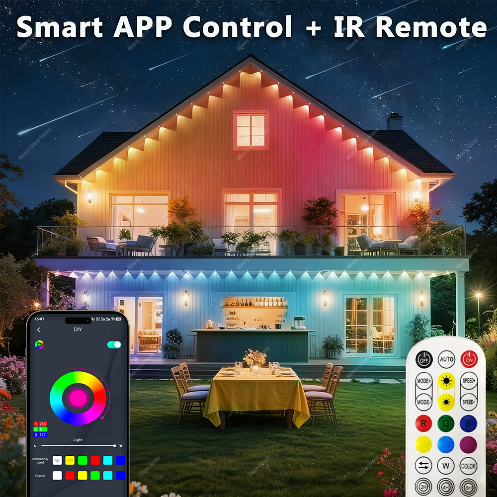 Permanent Outdoor Eave Lights  - Led Fairy String Lights recensione e prezzo